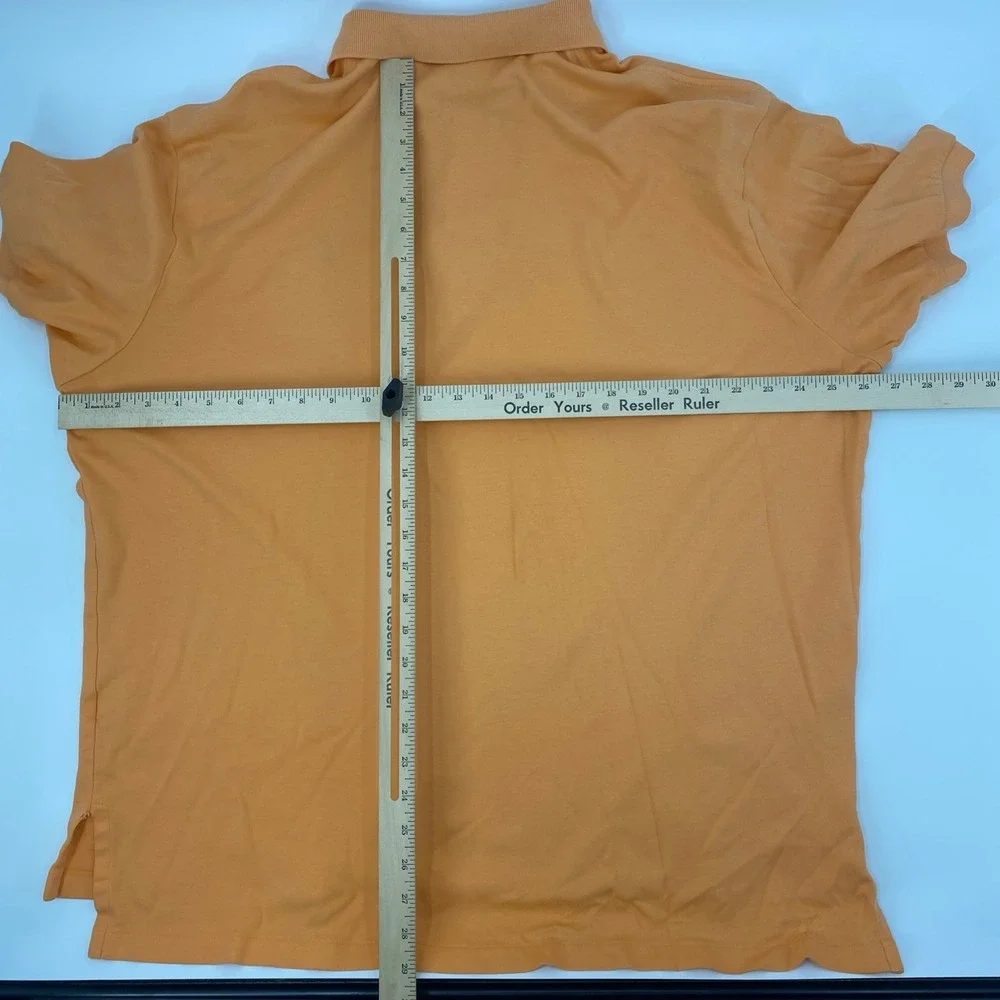 Polo Ralph Lauren Polo Shirt Mens XXL Orange Short Sleeve Cotton Pique Preppy